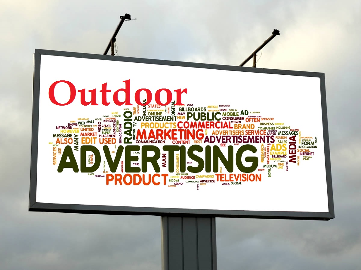 What is the meaning of advertisement sign?